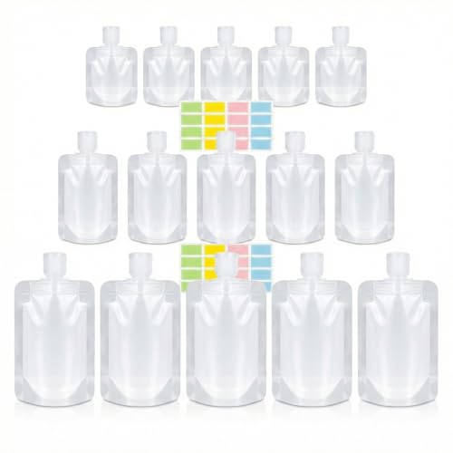 17-Pack Travel Pouches TSA Compliant Leak Proof Toiletries
