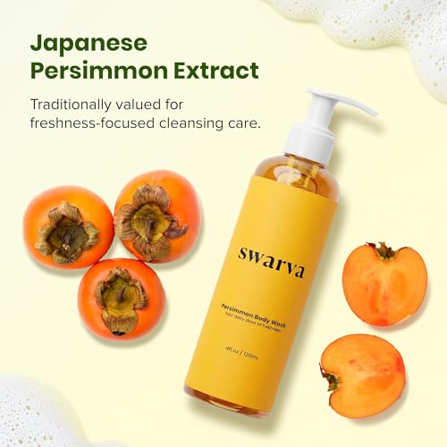 Japanese Persimmon Body Wash 2 Pack - Natural Odor Control for Sensitive Skin