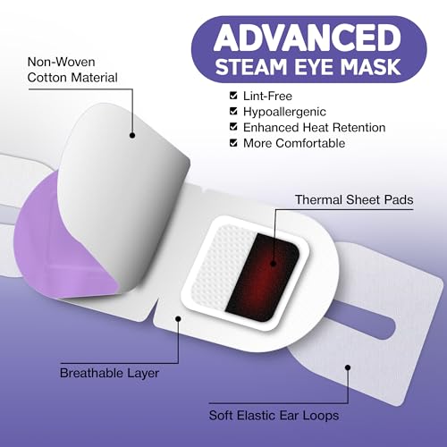 Self-Heating Steam Eye Mask for Sleep & Dry Eyes, 16 Pack