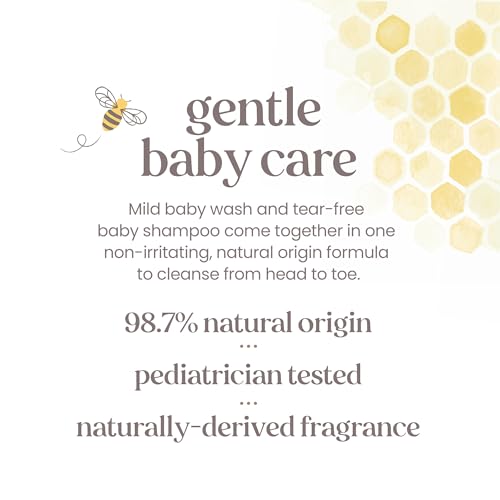 Burt's Bees Baby Shampoo & Wash, Tear Free Soap, Baby Care, Original,12 Ounce (Pack of 3)