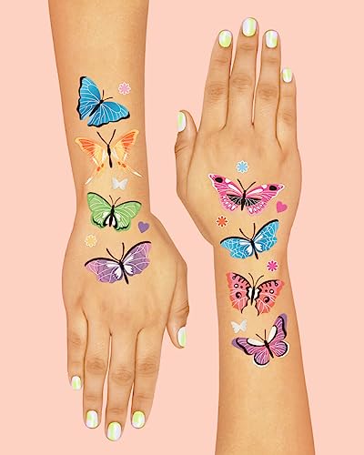 Butterfly Temporary Tattoos - 46 Glitter Designs by xo, Fetti