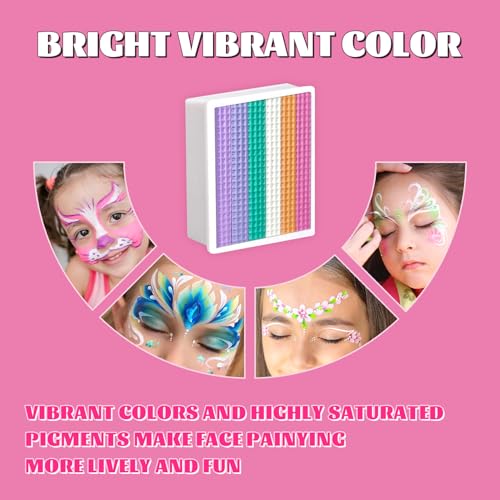40 Color Face Paint Kit with Brushes - Water Activated