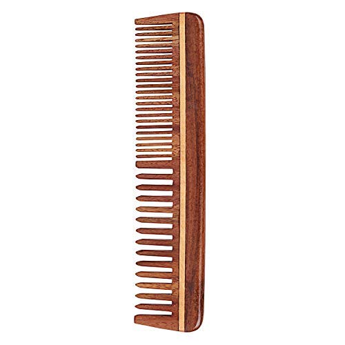 SVATV Handcrafted Rosewood Comb for Detangling Hair Comb For Thick, Curly And Wavy Hair, Non-Static and Eco-friendly Made in India (S-78A)