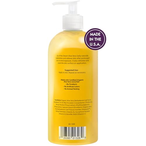 Lily of the Desert 99% Aloe Vera Gel - 16 Fl Oz Sunburn Relief