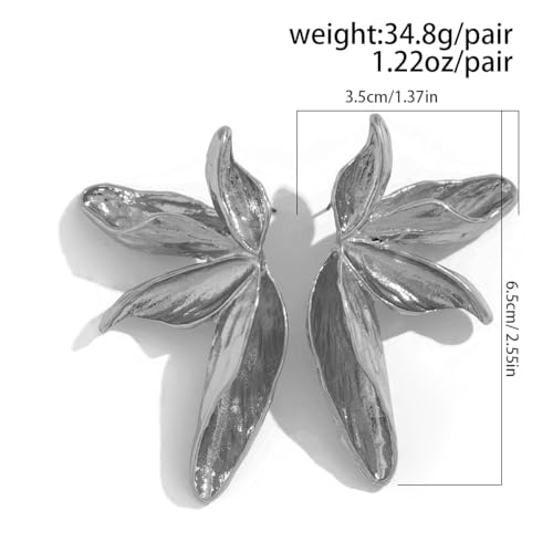 Octwine Vintage Boho Leaf Chandelier Earrings for Women