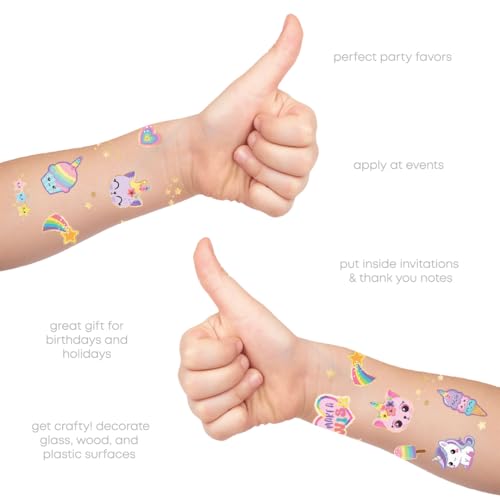 Flash Tattoos Temporary Tattoos for Kids - Waterproof