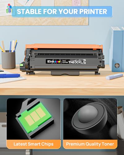 E-Z Ink TN830XL Toner Cartridge 4-Pack for Brother Printers