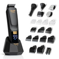 OLOV Black 21-Piece All-in-One Men's Grooming Kit with Beard Trimmer, Hair Clipper & Nose/Ear/Body Razor
