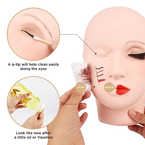 LASHVIEW Lash Practice Head with Soft-Touch Silicone