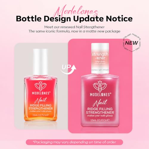 Modelones A1-Jelly Pink Nail Strengthener & Growth Polish - Sheer Pink