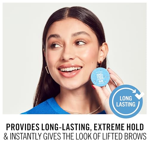 Rimmel London Kind & Free, Clear, Brow Wax, Easy to Apply, Long-Lasting Hold, No Flaking, No Residue, Lifted Brows, 0.28oz