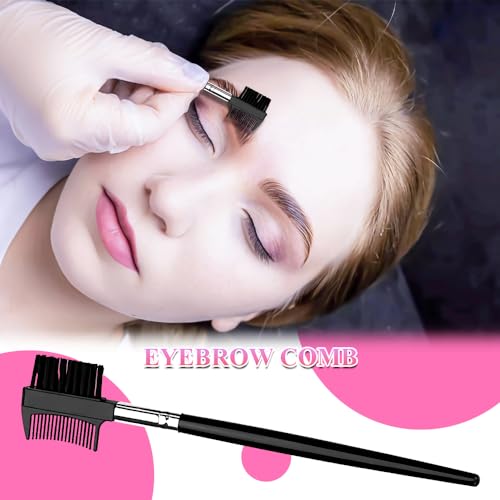 8-in-1 Eyebrow Grooming Kit with Trimmer Scissors Tweezers Brush Dermaplaning Travel Case