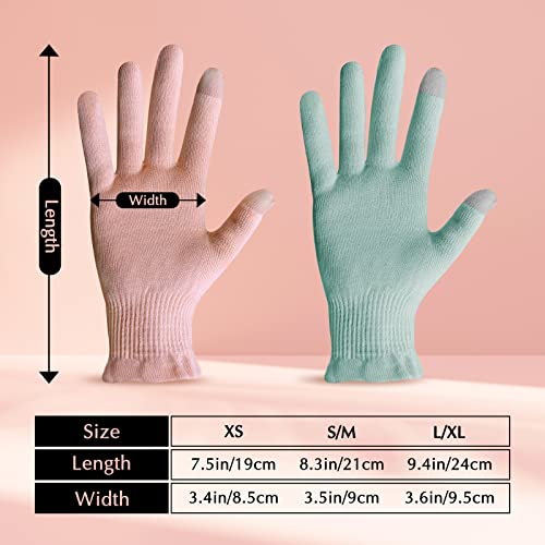 Evridwear Touchscreen Cotton Moisturizing Gloves for Sleeping - 6 Pairs