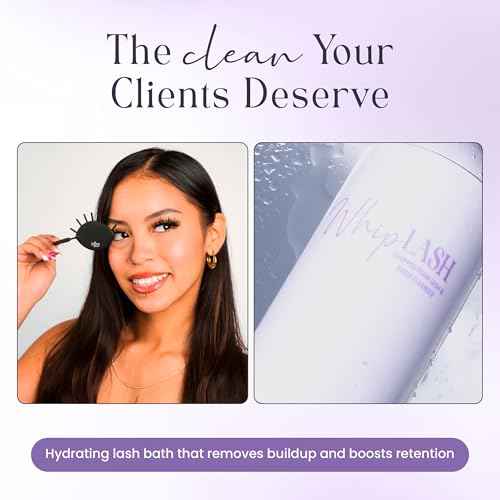 LivBay Whip Lash Foam Cleanser, Lash Bath for Eyelash Extensions, Mousse-Like Foam Cleanser for Extensions, Hydrating Eyelash Bath, Up to 200 Lash Baths, 100ml
