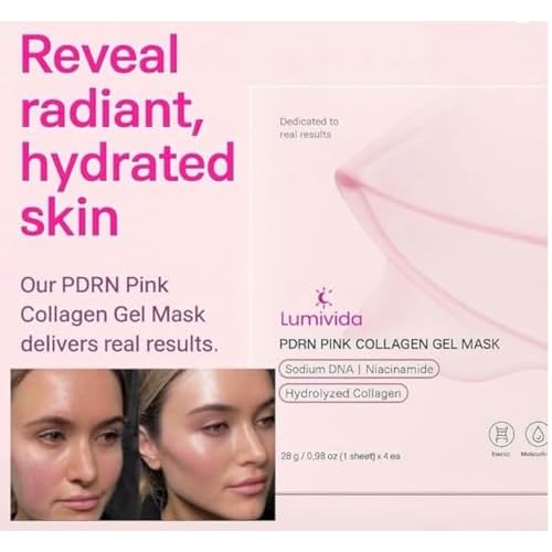 Salmon DNA PDRN Anti-Aging Jelly Gel Mask | Overnight Firming & Hydrating Face Mask for Elasticity & Glow | Korean Skincare with Niacinamide, Peptides & Hydrolyzed Collagen | 4 Pack