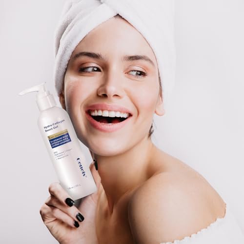 Hydro-Collagen Boost Gel, Conductive Gel with Hydrolyzed Collagen, Niacinamide & Hyaluronic Acid, for Microcurrent & Radio Frequency Facial Treatments, Fragrance-Free, Paraben-Free, 7.05 oz