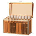 Youdepot Lipstick Organizer Holder - 24 Spaces, Tempered Glass Lip Gloss and Perfume Organizer,Vanity Lipstick Holder and Organizer.