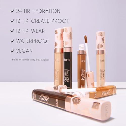tarte creaseless creamy full-coverage concealer - 16N fair-light neutral (fair to light skin with a balance of warm & cool undertones) - full size