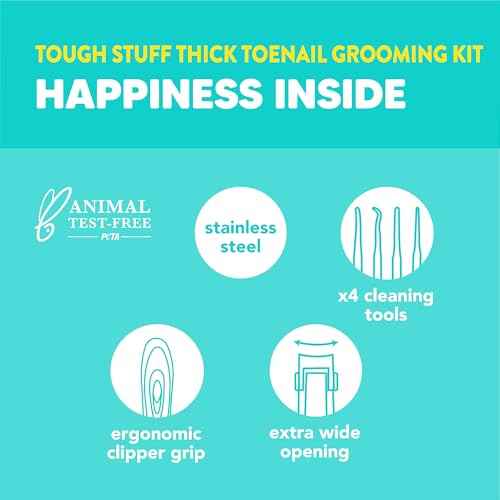 Onyx Professional 3 Piece Thick Toenail Grooming Kit - Includes Stainless Steel Toenail Clippers and 2 Tools for Smoothing, Shaping and Cleaning, Cut Through Thick Toenails, Healthy Feet