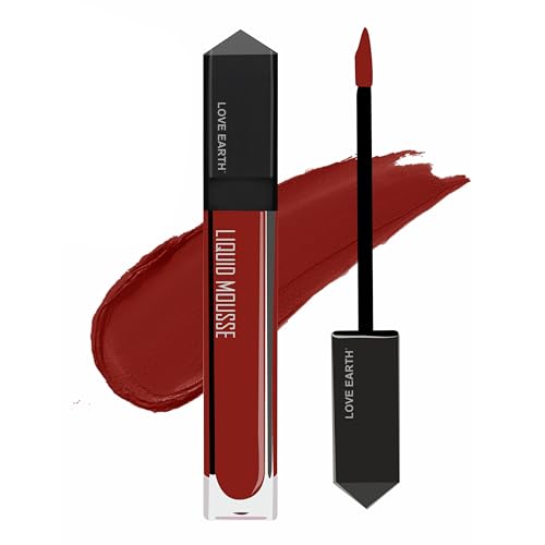 Love Earth Liquid Mousse Lipstick - Matte Finish, Waterproof