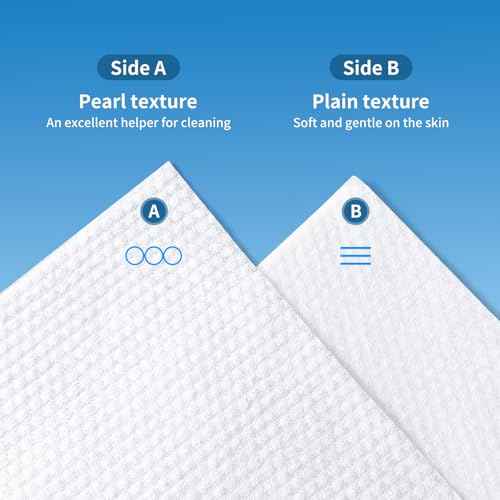 Matern'ella Hanging Dry Wipes 166 Counts Face Towel Washcloth Facial Cleansing Thickened Makeup Remover Disposable Soft Face Towelettes for Sensitive Skin Fragrance and Alcohol Free Wet Dry Dual Use