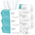 Disposable Face Towel 600 Count, Soft Cotton Facial Dry Wipes, Multi-Purpose for Skin Care, Makeup Remover, Face Wipes and Facial Cleansing