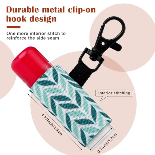 Sureio 10 Pack Lip Balm Holder Keychain Bulk Lip Gloss Keychain Gifts for Women Christmas Nurse