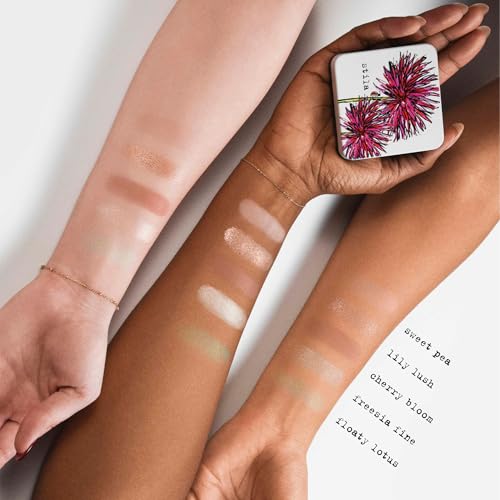 stila Pocket Play¢â Eye Shadow Palette | 5 Silky Powder Shades for Eyes, Face, Highlight & Contour | Compact, Travel-Friendly, Blendable Formula | Matte & Shimmer, Neutral & Bold Tones