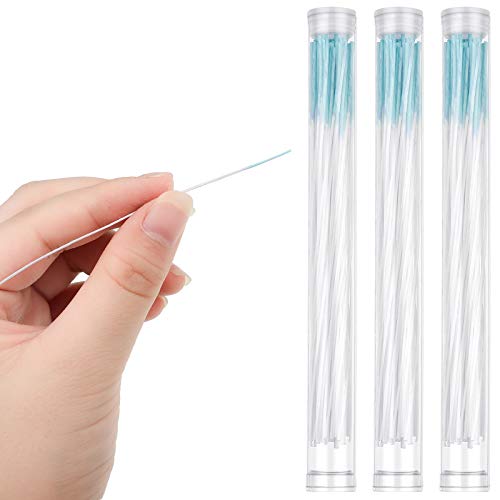 Earring Hole Cleaner Floss - Rose Scented Blue 180 pcs for Ear Piercing Care