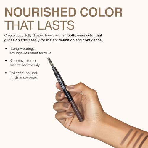 Palladio Brow Definer Retractable Eyebrow Pencil, Taupe