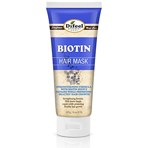 Difeel Biotin 4-PC Hair Growth Shampoo & Hair Care Collection - Includes 33.8oz Shampoo, 6oz Leave in Conditioner, 8oz Hair Mask and 2.5oz Hair Oil