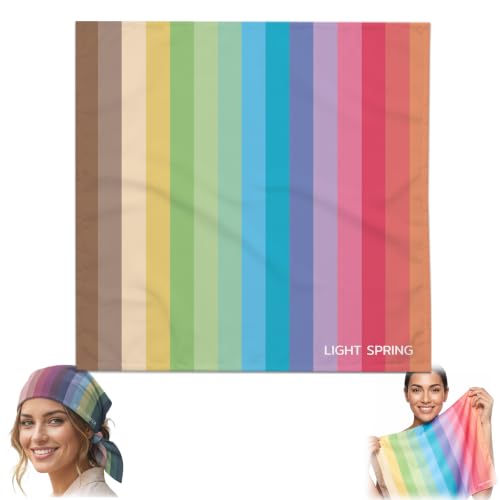 Light Spring Color Analysis Drape – 65x65cm
