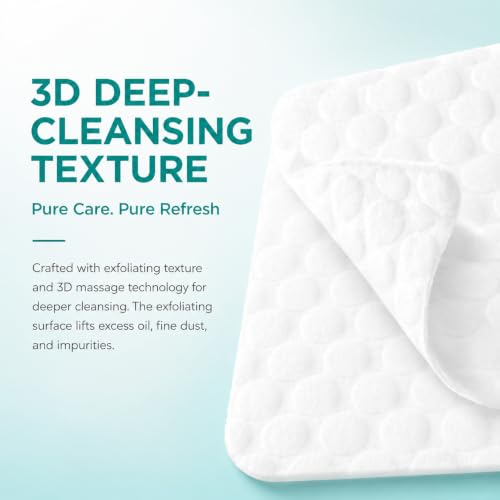 CALLA BEAUTY Exfoliating Cotton Rounds for Face - 500 Count Cleansing Pads