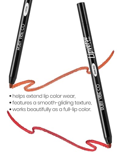 RUBY VIBE CO Lip Liner Pencil - Cocoa, Long-Wearing & Smudge-Resistant