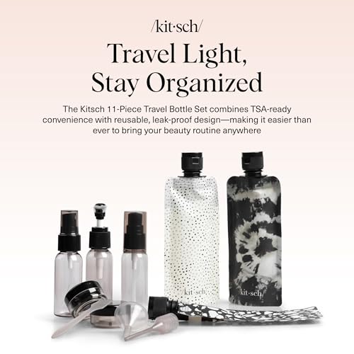 11-Pc Travel Toiletries Kit - TSA Approved Leak-Proof Containers