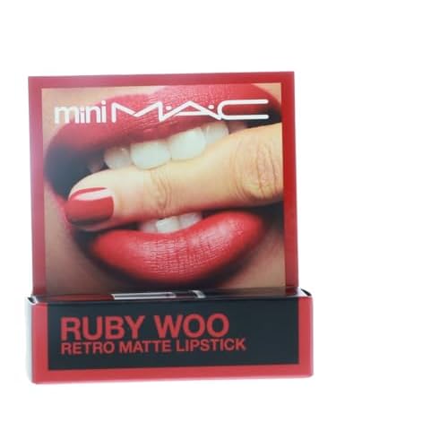 MAC Little Lipstick Color Ruby Woo, Red, Mini (MACS7P004)