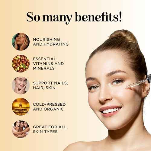 Organic Jojoba Oil Cold Pressed Unrefined - 100% Pure Organic Certified Oil for Skin Hair & Nails - Organic Skin Care & Natural Beauty DIY Carrier Oil - Dermatologist Tested & Non GMO (16 Fl Oz)