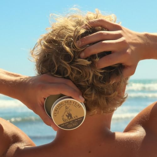 The Merman Curling Sea Clay - High Hold Men's Hair Clay, 2 oz