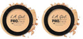 L.A. Girl Pro.Face Matte Pressed Powder - Oil Control, Pack of 2