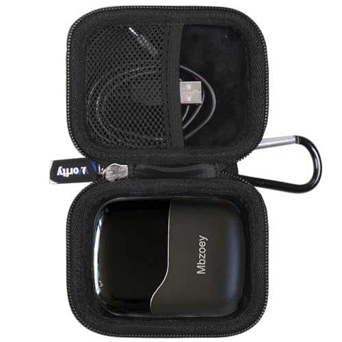 Shavers Case for Mbzoey Electric Foil Shavers for Men: Mini Electric Razor for Face - Hard Protective Travel Carrying Storage Bag (Black)