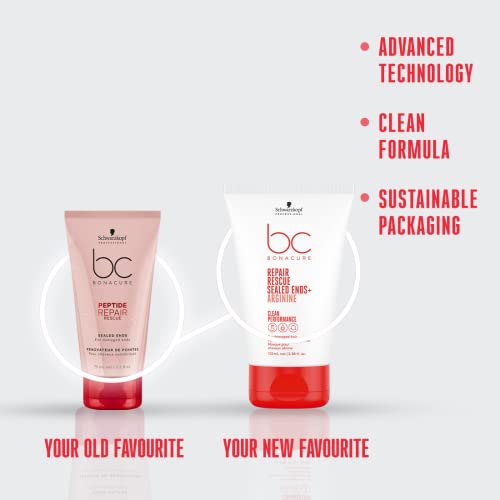 BC BONACURE Peptide Repair Rescue Sealed Ends, 3.38-Ounce (100 mL)
