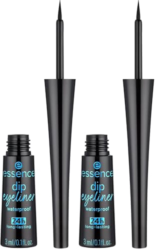 Essence Waterproof Dip Eyeliner 24H Black (Pack of 5)