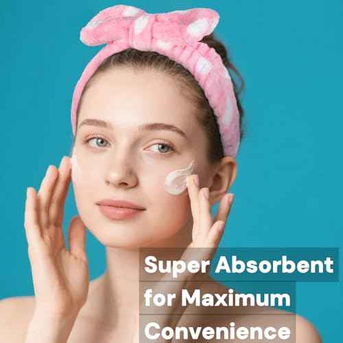 Huachi Headbands for Washing Face Spa Headbands for Women Girls Bulk: Cute Skincare Makeup Headband, Facial Face Wash Head Bands 8Pack Stocking Stuffers for Womens and Teen Girls