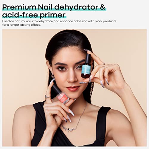 Modelones Nail Dehydrator & Primer Set - 4pc Acid-Free Formula
