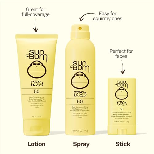 Sun Bum Kids SPF 50 Clear Sunscreen Spray 6 oz - Water-Resistant, Fragrance-Free