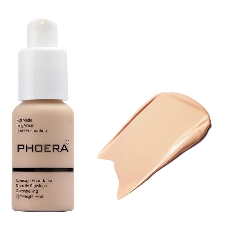 ABRUS Full Coverage Foundation 30ml - Soft Matte, Oil Control, 24HR Wear