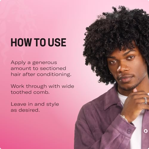 Mielle Organics Pomegranate & Honey Leave-In Conditioner 12 Fl Oz - Moisturizing Detangler for Curly Hair