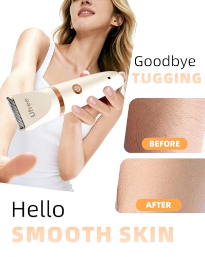 Ufree Off-White 3-in-1 Women's Bikini Trimmer Electric Razor & Grooming Kit