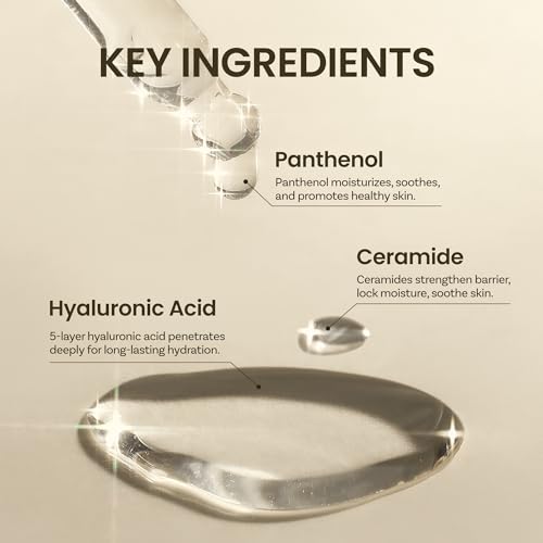 ONGREDIENTS Skin Barrier Calming Softener | Daily Soothing Toner for Dry, Sensitive Skin | Panthenol, Hyaluronic Acid, Ceramide, Hydrating, pH Balancing | Vegan, Korean Skin Care 250ml / 8.45 fl Oz