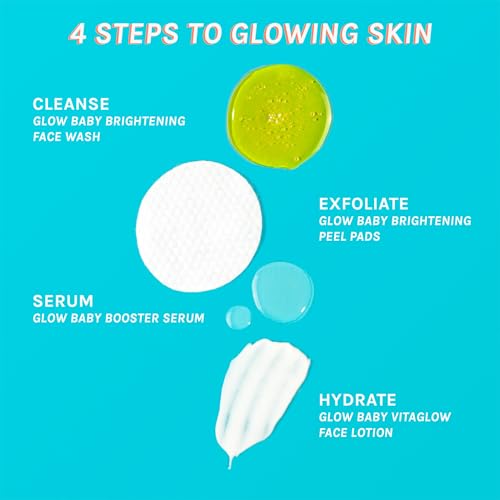 Pacifica Beauty Glow Baby VitaGlow Face Lotion and Brightening Face Wash Set, Skincare, Vitamin C and E, AHA, Exfoliator, Cleanser, Hydrating, Moisturizer, Vegan, 1.7 fl oz and 5 fl oz (Set of 2)